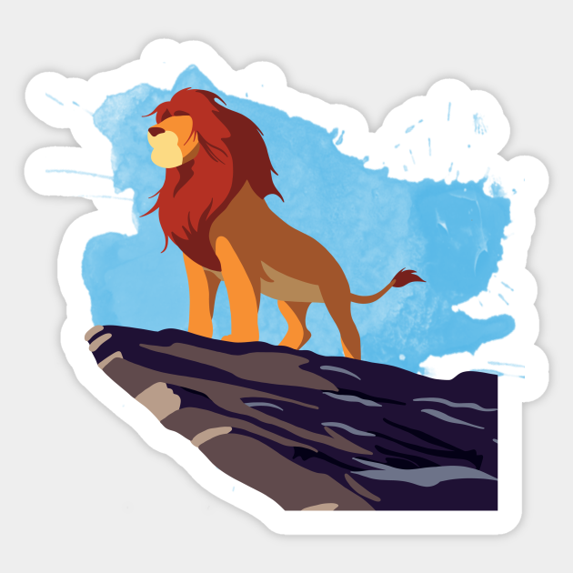 The Lion King Minimalist - Lion King - Sticker | TeePublic